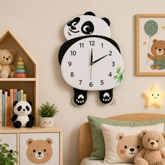 Cute Panda - Pendulum Wall Clock