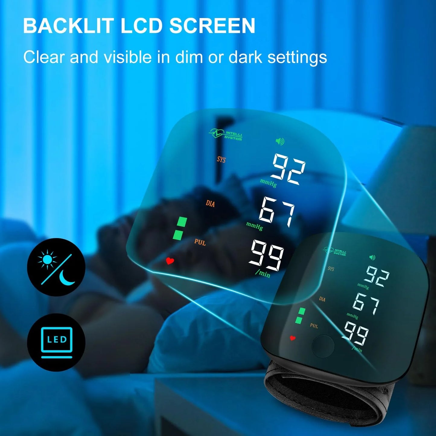 Evitro Rechargeable Wrist BP Monitor