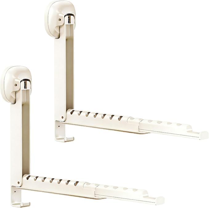 Suction cup telescopic drying rack