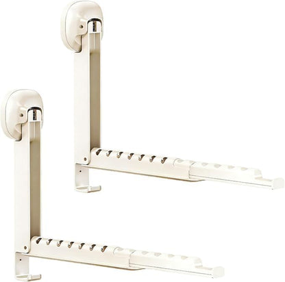 Suction cup telescopic drying rack