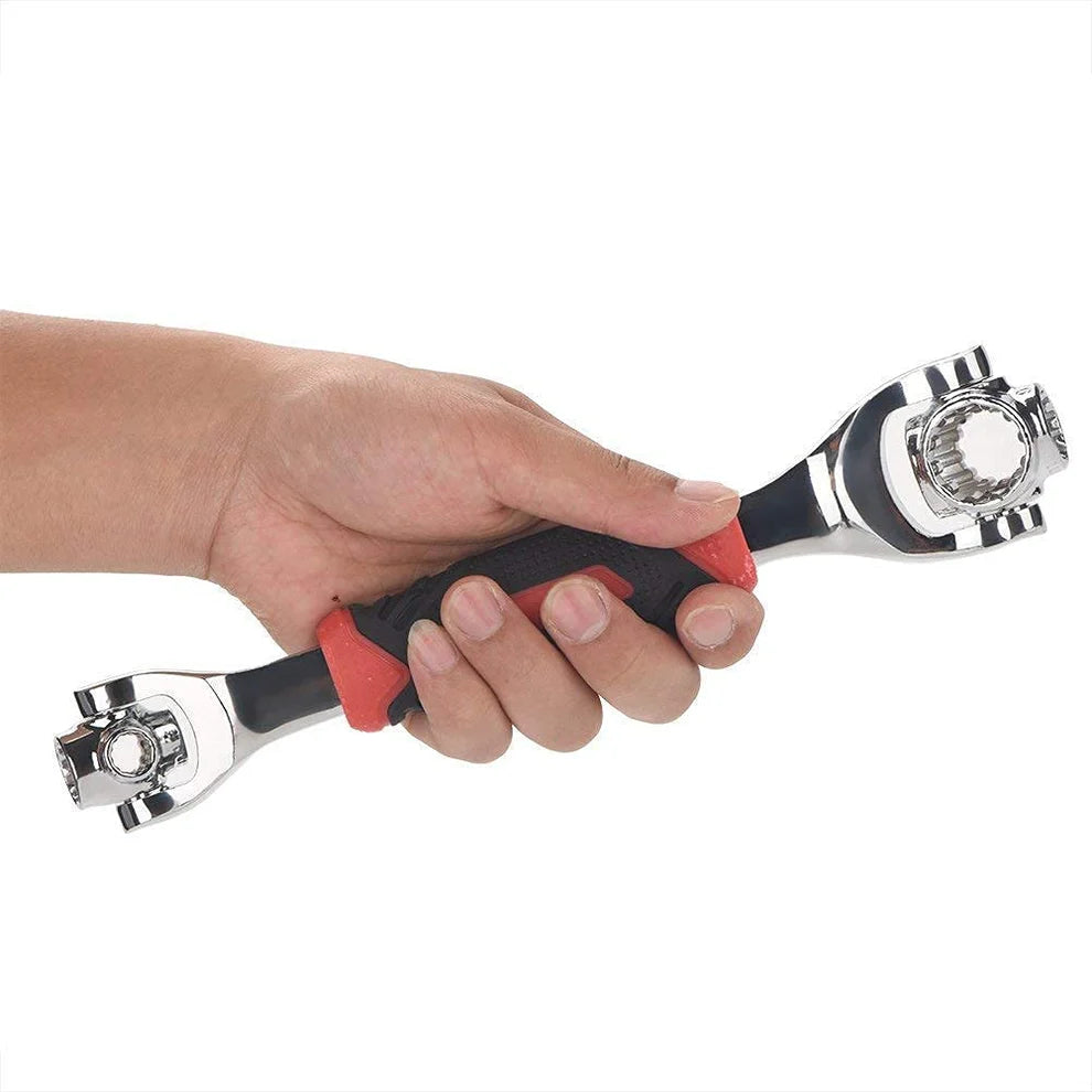 8-in-1 Universal Socket Wrench – 360° Rotating Tool