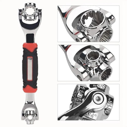 8-in-1 Universal Socket Wrench – 360° Rotating Tool