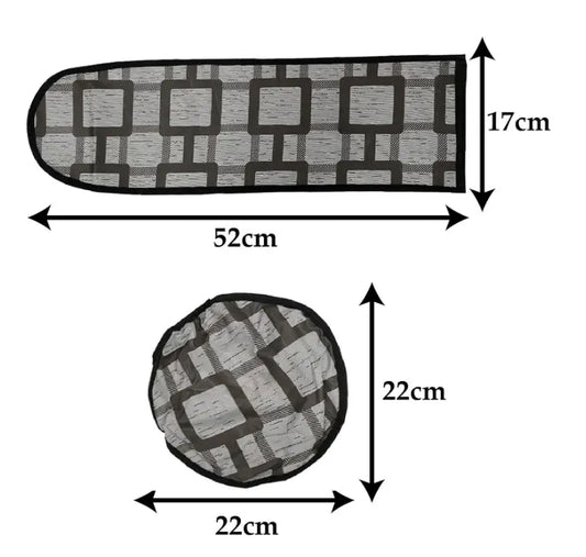 Waterproof & Dustproof Three Blade Grey Ceiling Fan Cover (Imported)