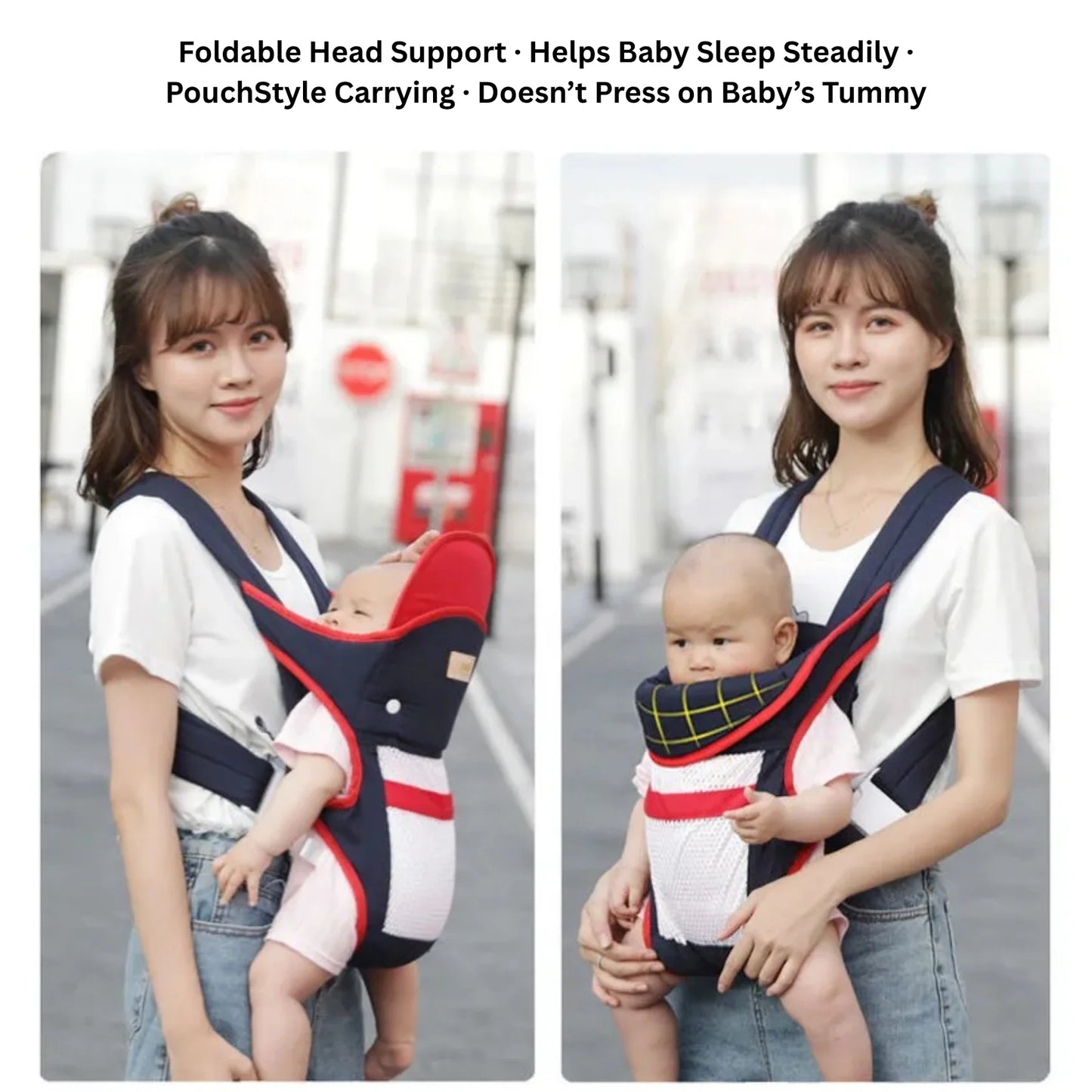 0-36M Baby Carrier Hipseat & Sling Carrier – Front & Back Carry