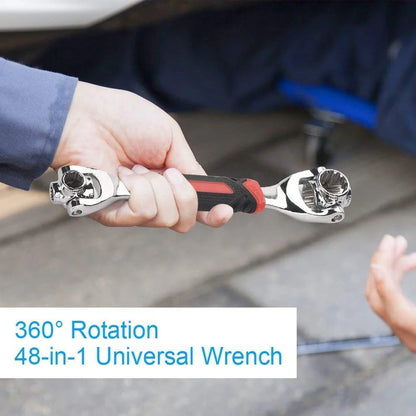 8-in-1 Universal Socket Wrench – 360° Rotating Tool