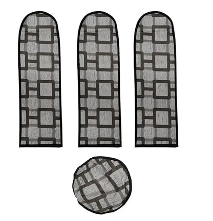 Waterproof & Dustproof Three Blade Grey Ceiling Fan Cover (Imported)