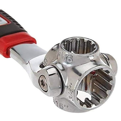 8-in-1 Universal Socket Wrench – 360° Rotating Tool