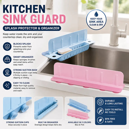 Kitchen Sink Guard – Splash Protector and Organizer