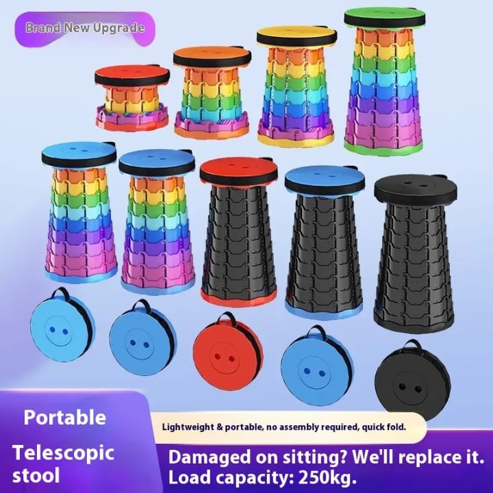 360° Adjustable Portable Telescopic Stool