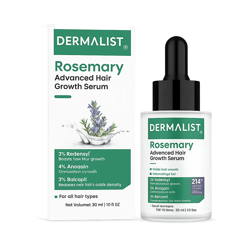 Dermalist Rosemary Advanced Hair Growth Serum with 3% Redensyl, 4% AnaGain, 3% Baicapil