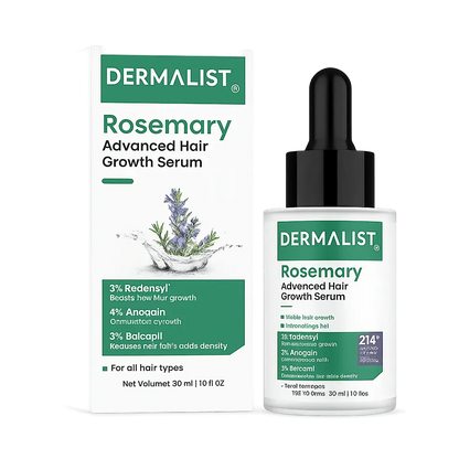 Dermalist Rosemary Advanced Hair Growth Serum with 3% Redensyl, 4% AnaGain, 3% Baicapil
