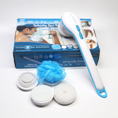 Electric Long-Handle Bath Massage Brush  Water-Resistant Design – Safe to Use in the Shower & Bath