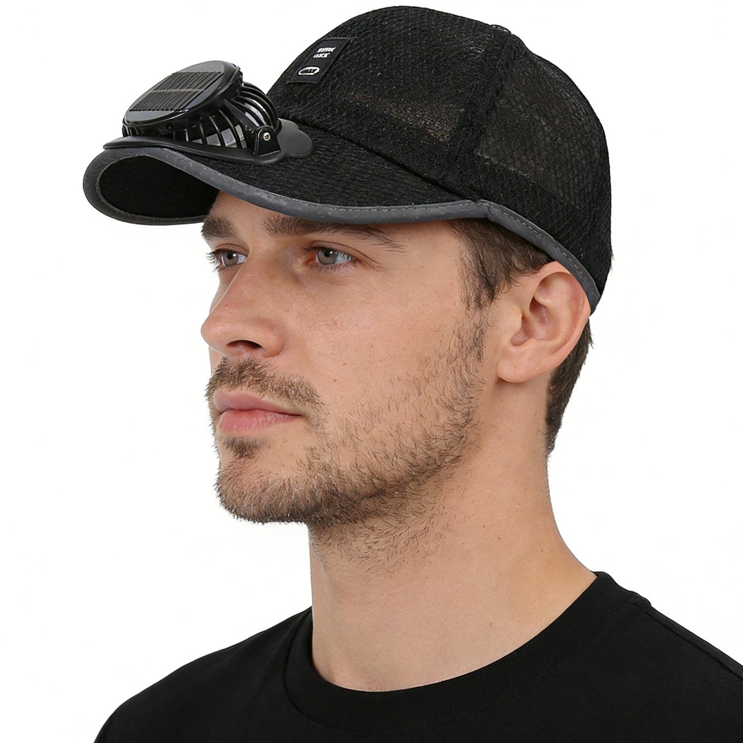 Solar Fan Hat Sun Visors Hat Summer Breathable Mesh Cap Solar USB Charging