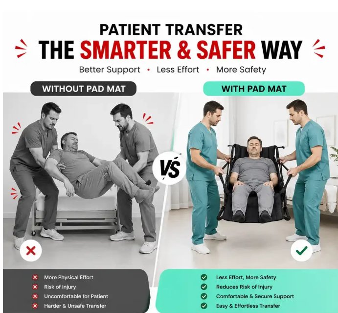 Patients Lift Pad Mat Transfer Boards